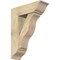 Ekena Millwork Funston Traditional Rough Sawn Bracket w/ Offset Brace, Douglas Fir, 8"W x 24"D x 32"H BKT0806X24X32FST01RDF - alternate 1